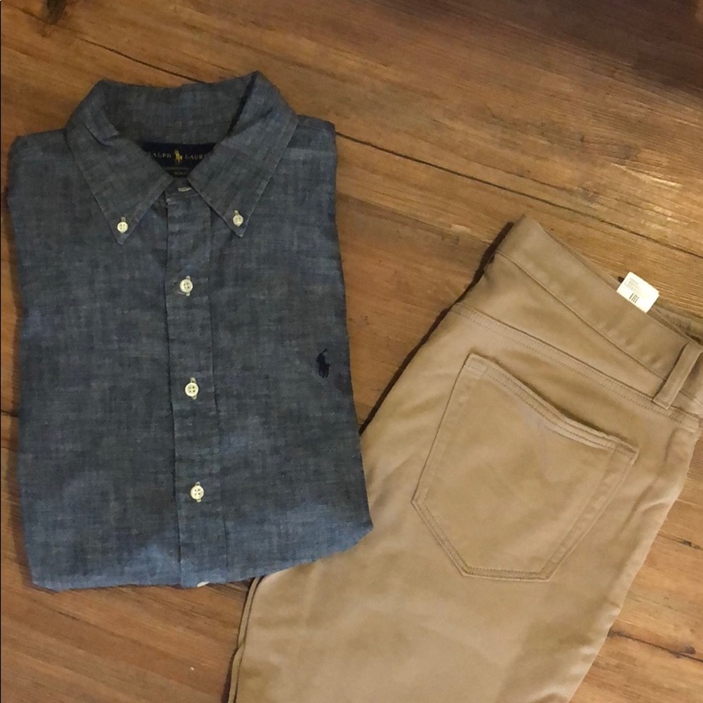 Chambray button down